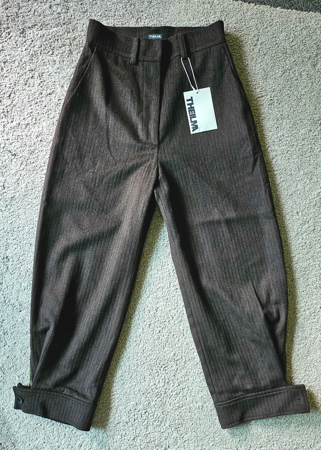 THE ILMA 더일마 와이드 울슬랙스 브라운 상품이미지1