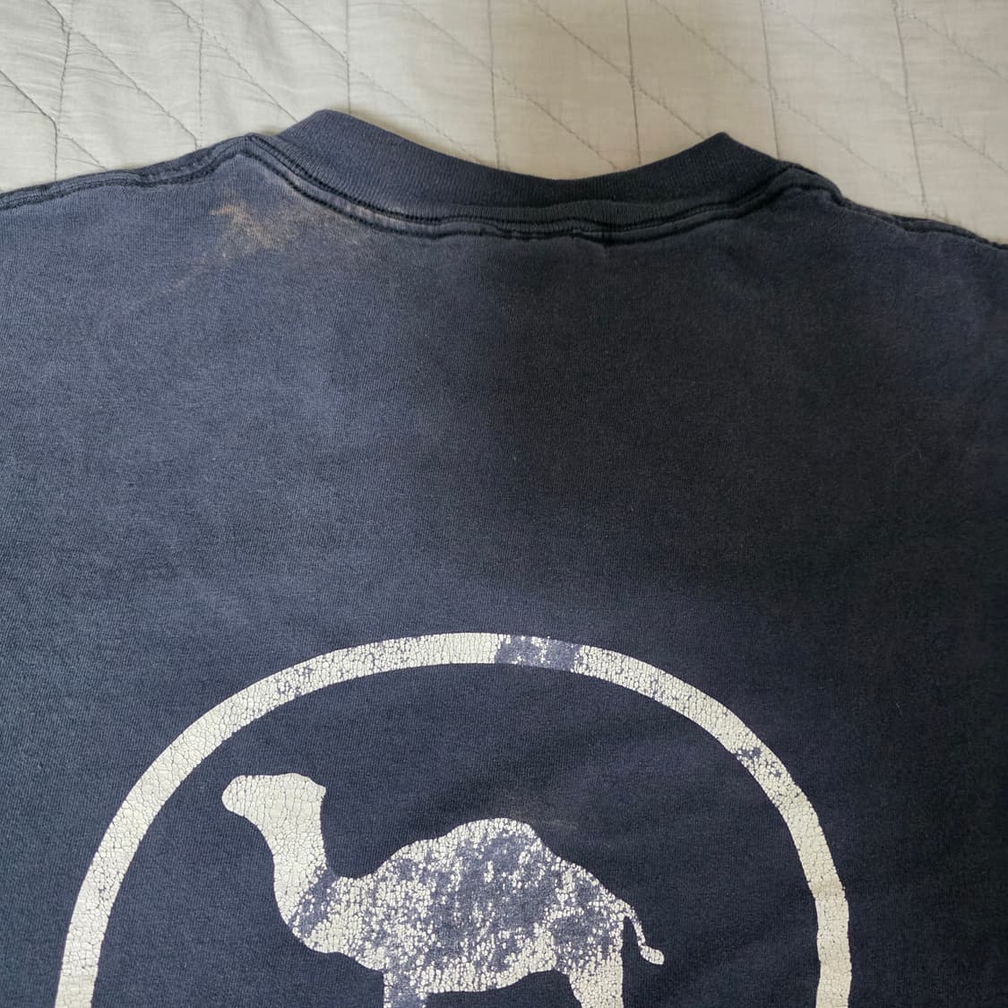 [XL] 90s 카멜 where it's@ 빈티지 티셔츠 ver. 블리칭 상품이미지4