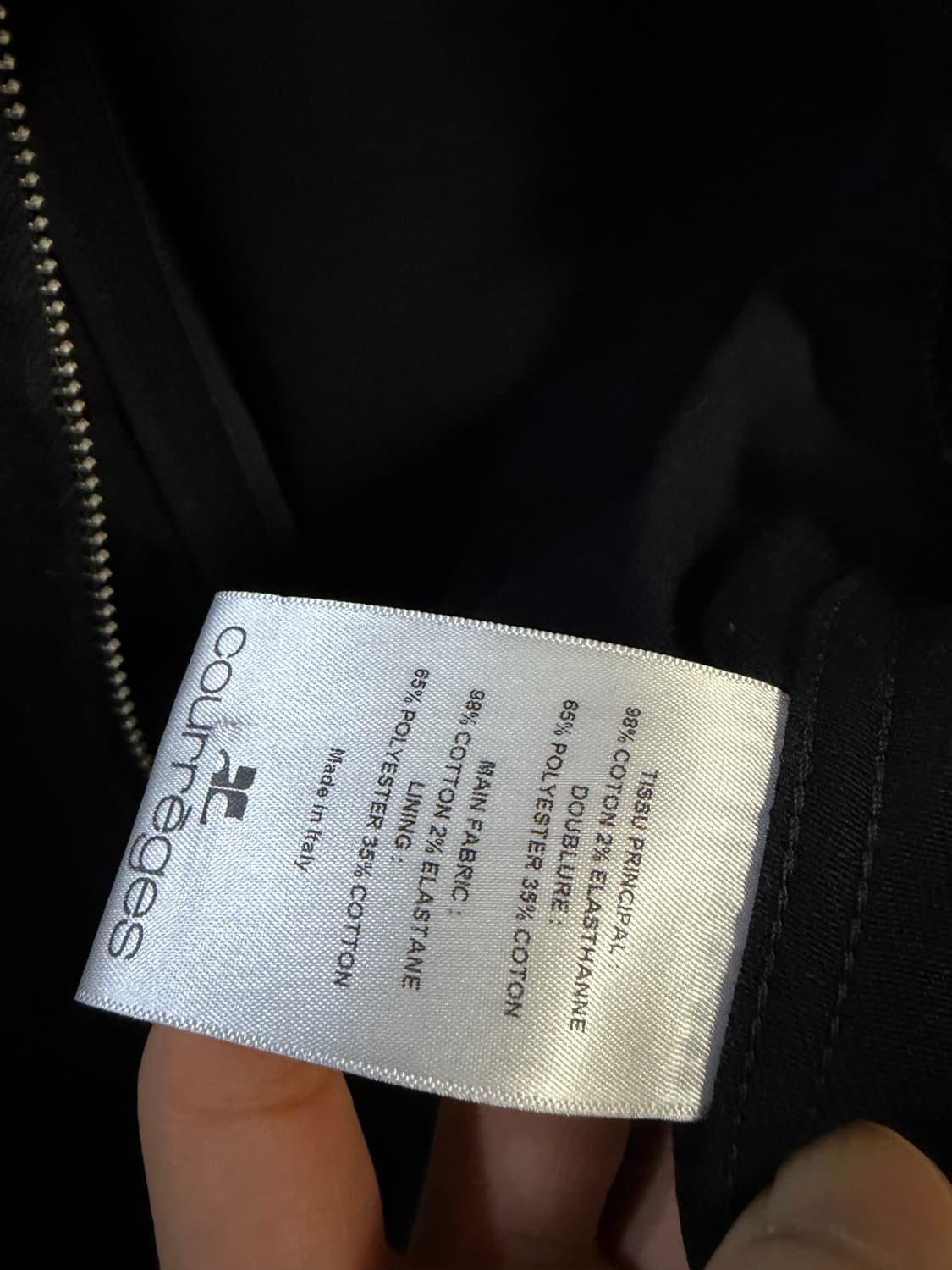 [Courreges] 데님 바이커 (IT 52 / 100-105사이즈감) 상품이미지5