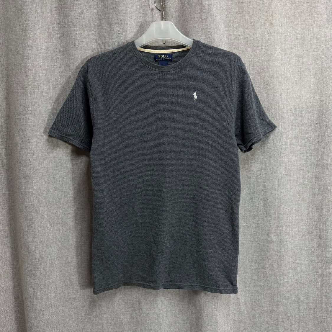 [L] 폴로 랄프로렌 차콜 면 반팔 라운드 티셔츠 상품이미지1