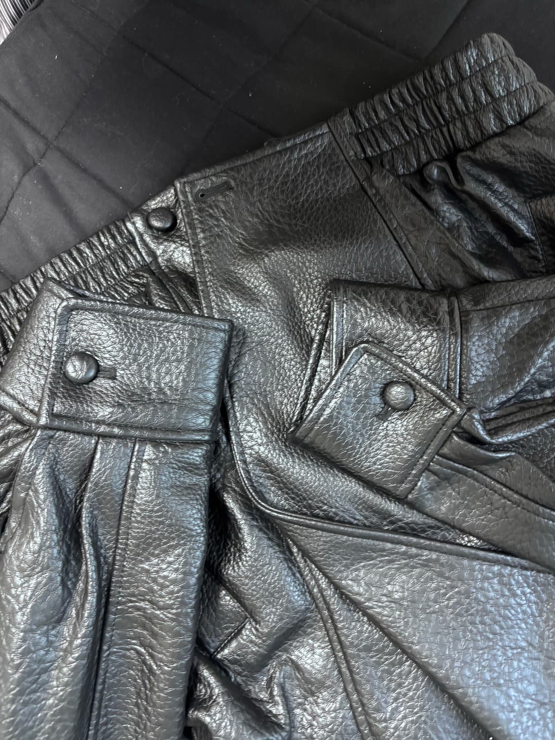 자라 페이크 레더 자켓 생로랑st S사이즈 상품이미지5