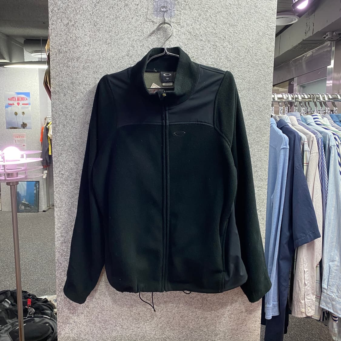 오클리 플리스 집업 블랙 자켓  B4158 상품이미지2