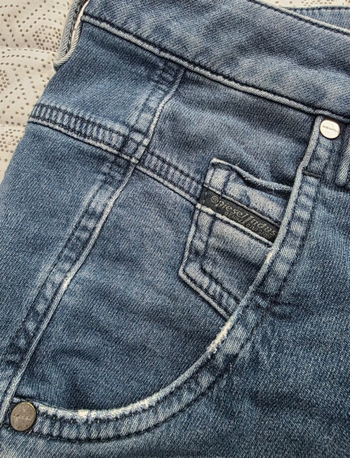 Diesel 디젤 데미지 워싱 여성 데님 W25 상품이미지7