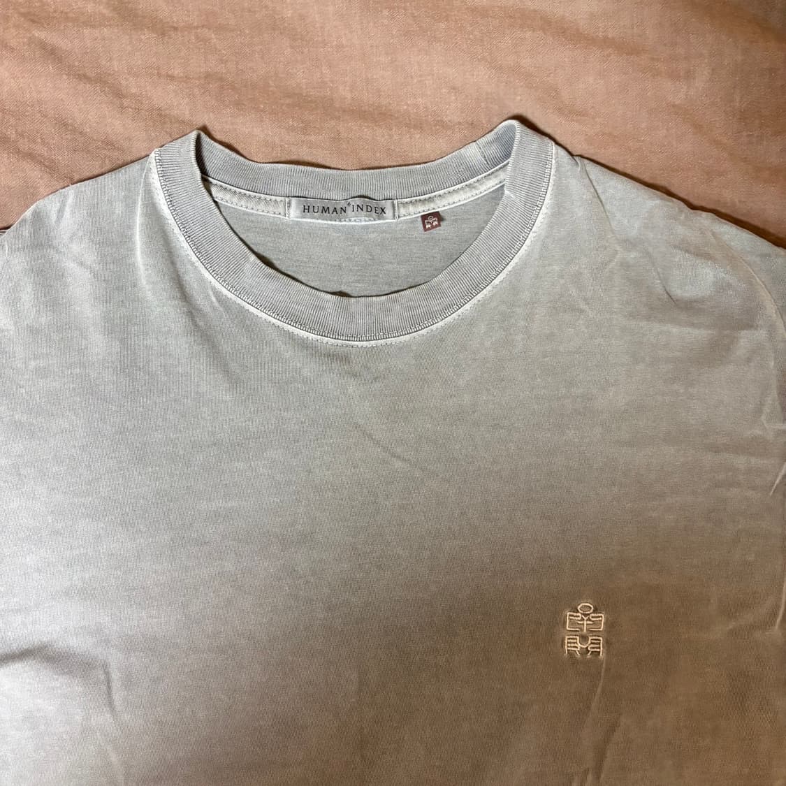 [4] 폴리테루 휴먼인덱스 휴먼 레귤러 1/2 티셔츠 다이드 그레이 상품이미지2