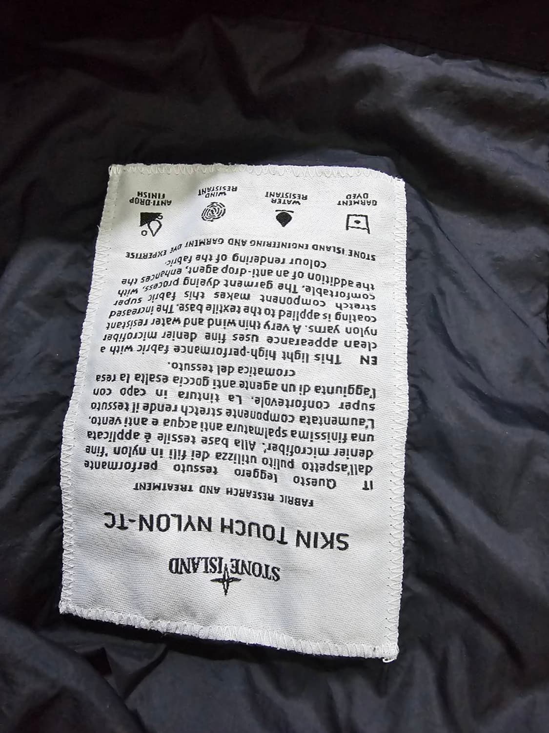 정품 스톤아일랜드 스킨터치 후드 자켓 90/S 상품이미지5