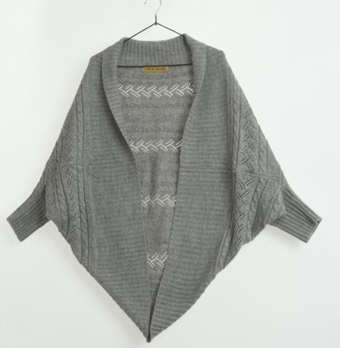 세실맥비 오픈형 니트 가디건 그레이 상품이미지2