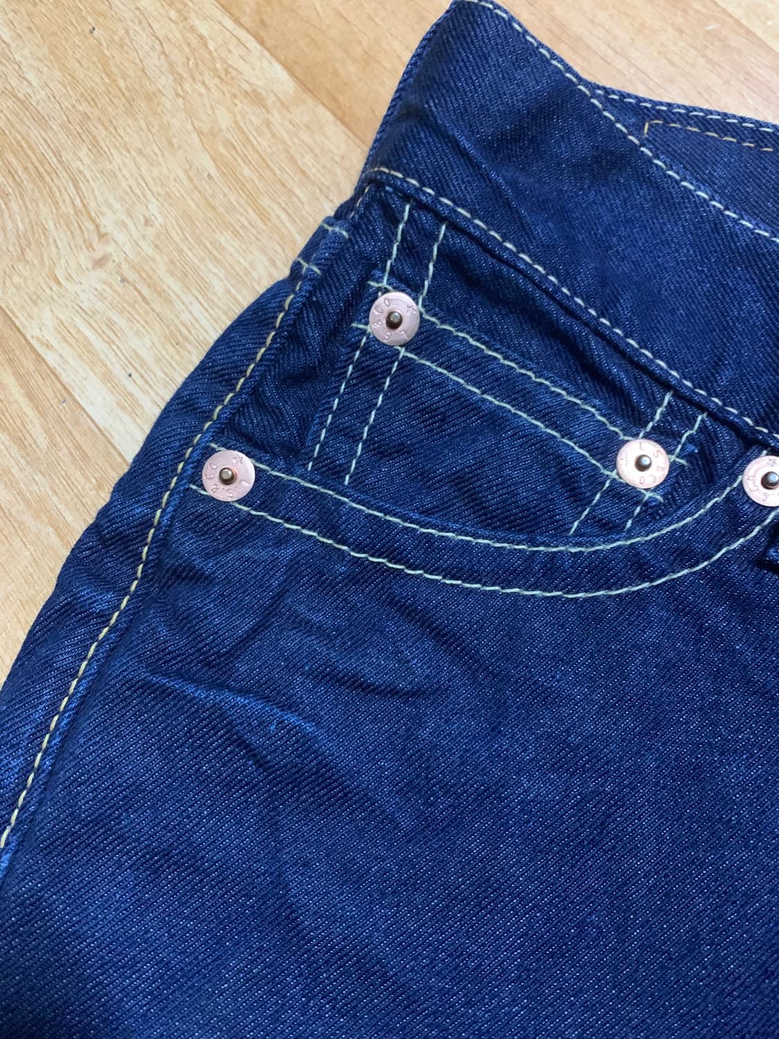 LEVIS TYPE1 리바이스 타입원 955 크러시트 워시 데님 스커트 상품이미지3