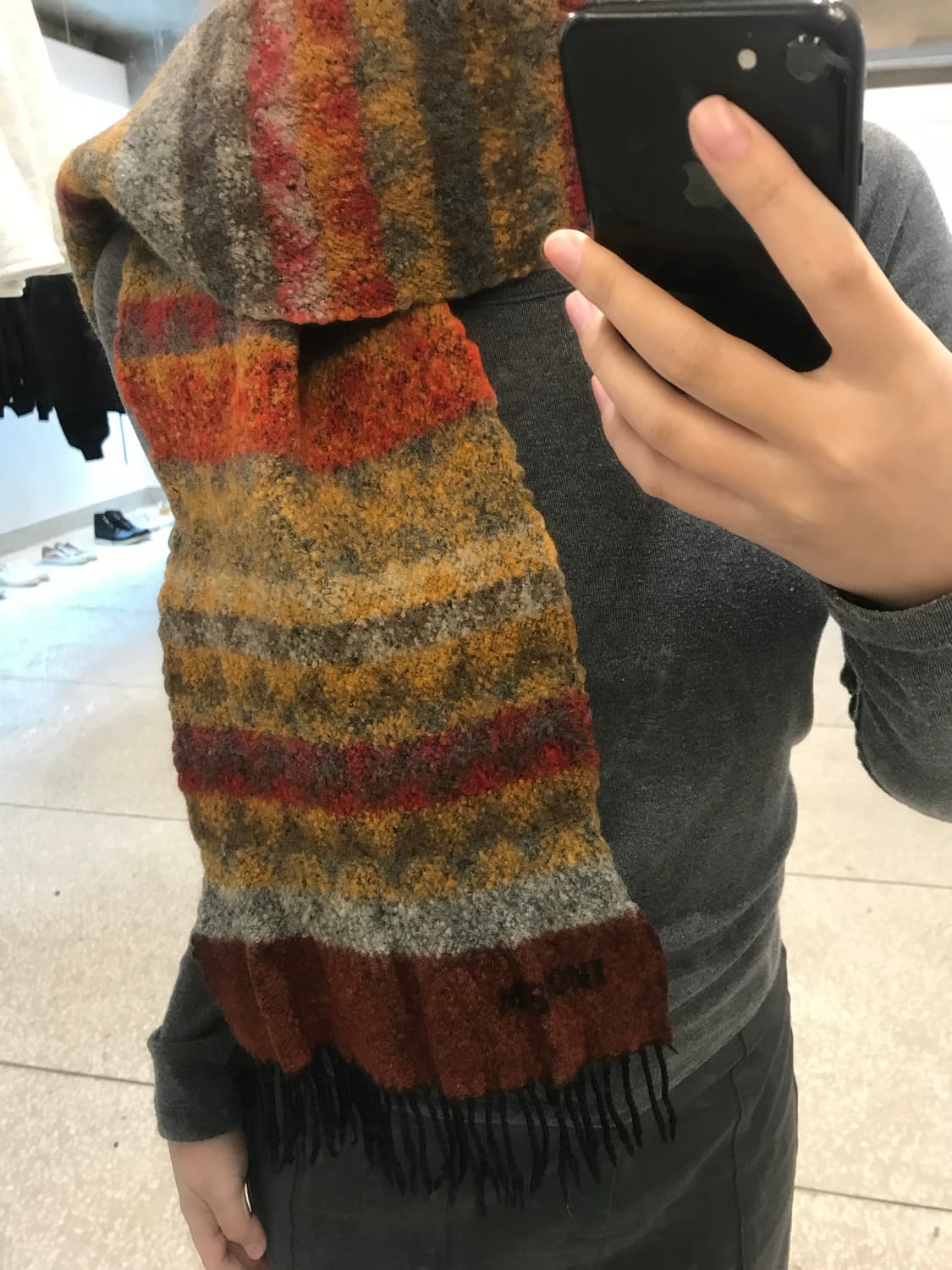 MISSONI Zigzag Mohair Blend Scarf  상품이미지1
