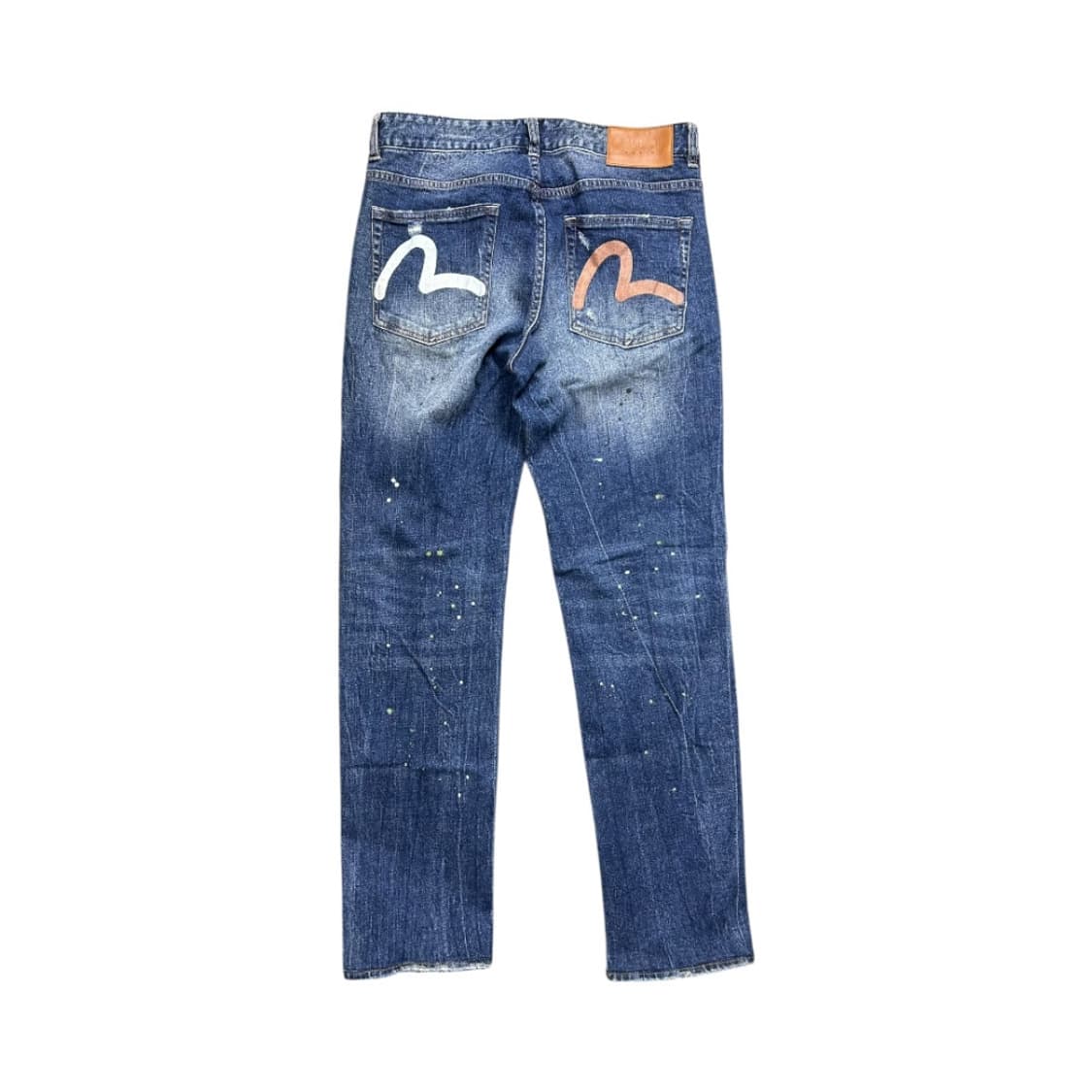 M) 에비수 백포켓 로고 페인트 데님 BD-041 상품이미지2