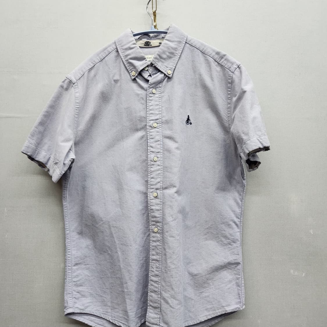 빈폴 로고자수 옥스포드 반팔셔츠 95(L) 남여공용 상품이미지1