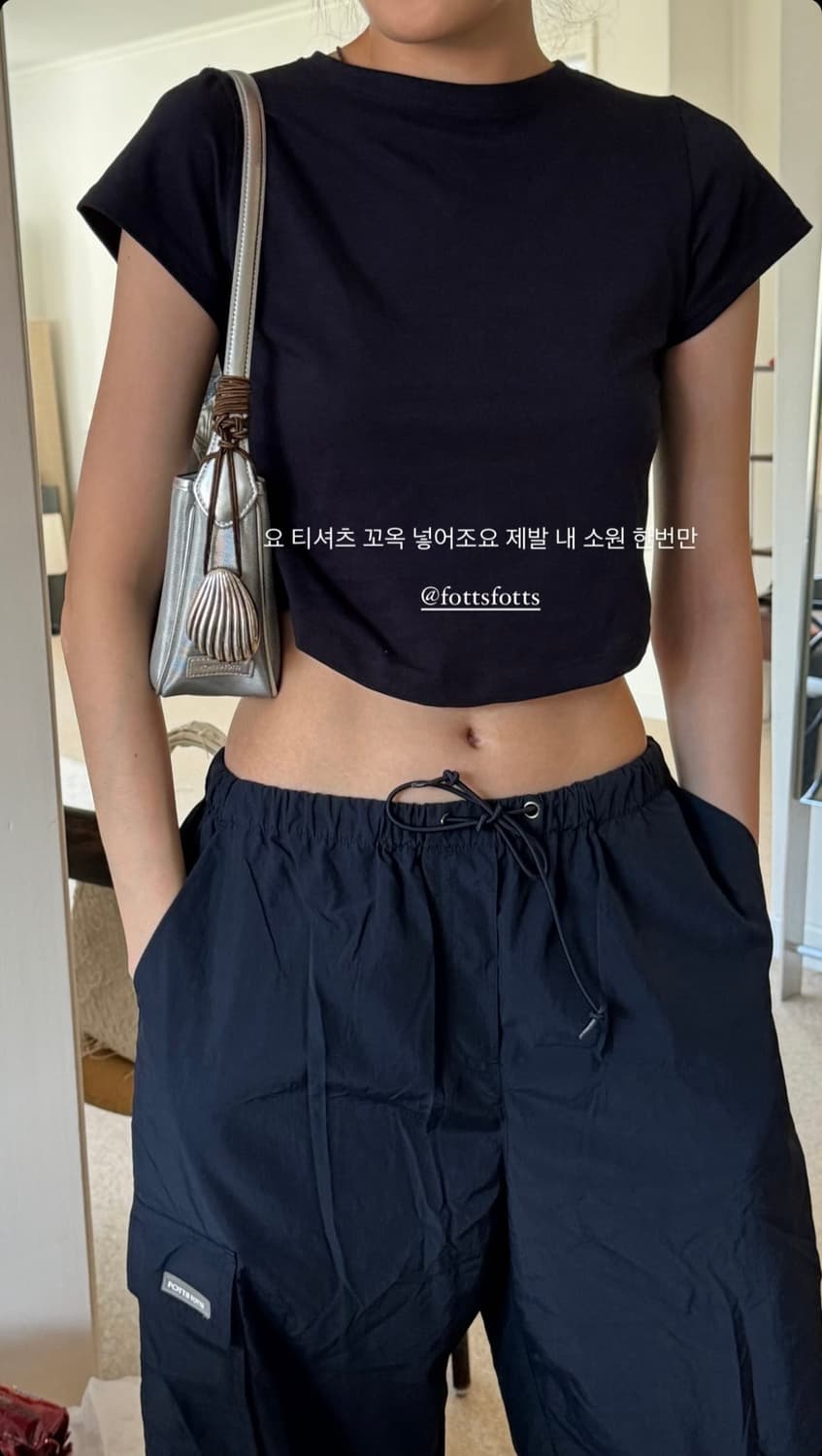 포츠포츠 SCOOP TEE NAVY 스쿱 티 상품이미지8