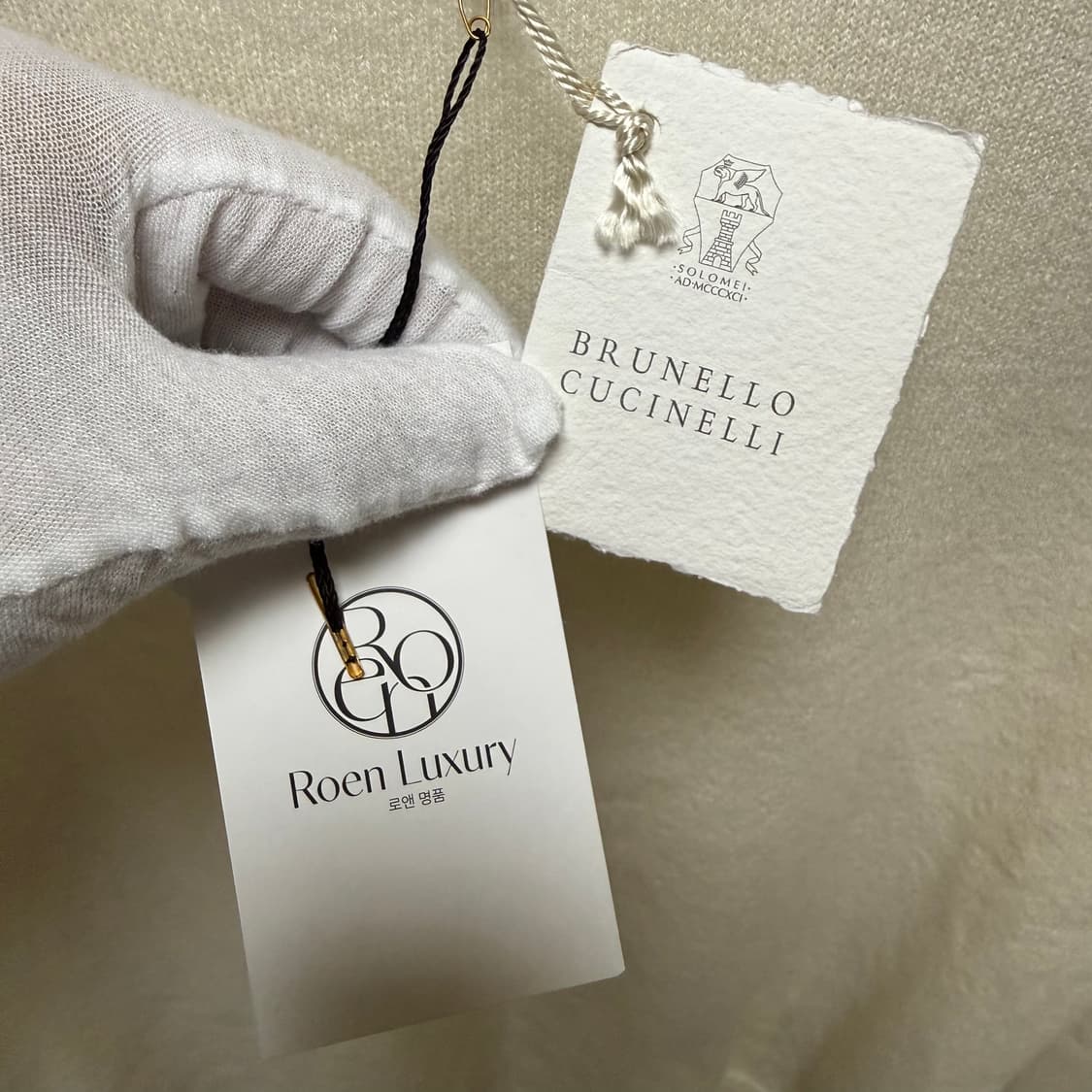 브루넬로 쿠치넬리 캐시미어 라운드넥 니트 스웨터 상품이미지6