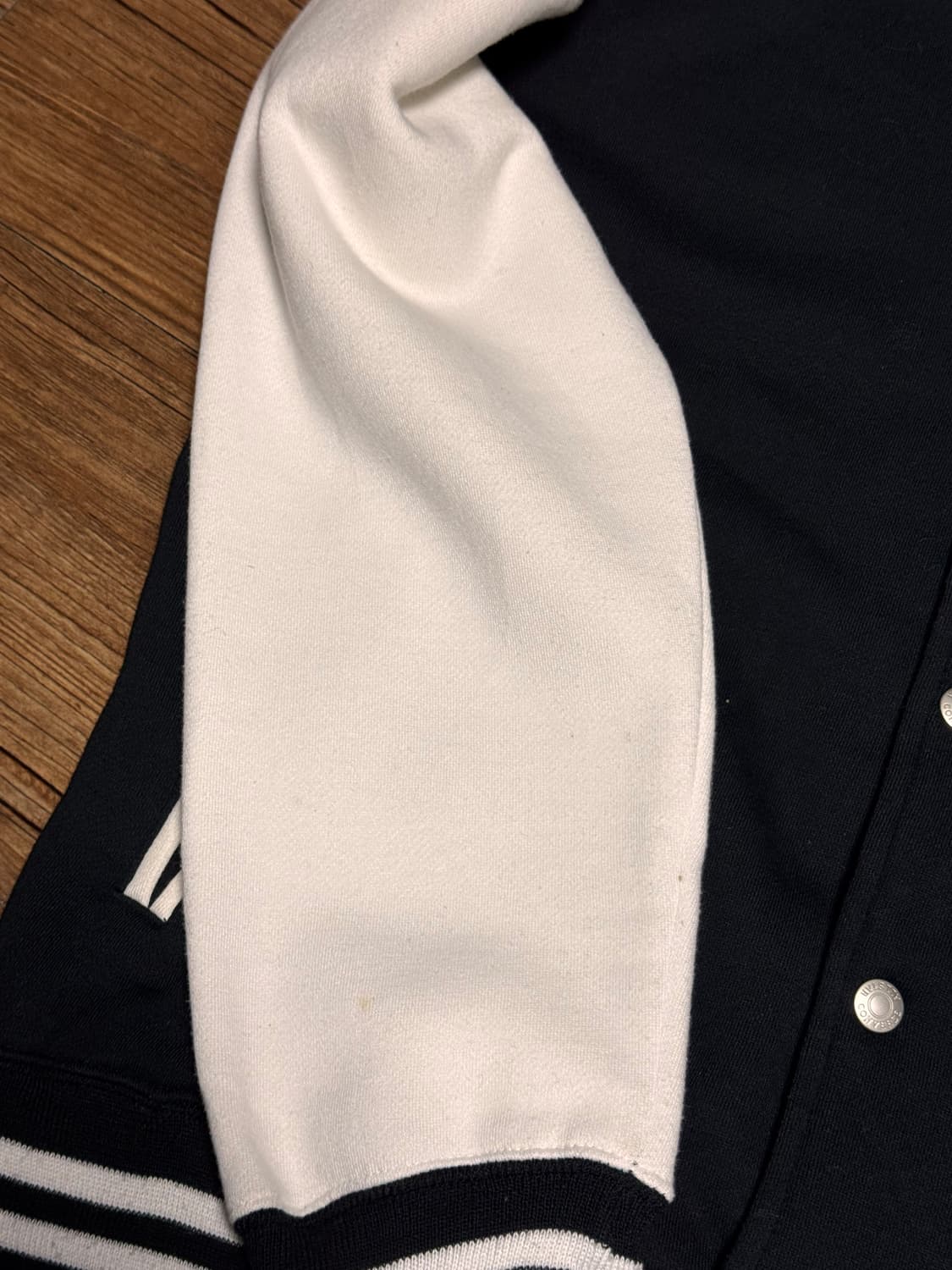 [XL] 컨버스 올스타 블랙 면 바시티 자켓 상품이미지5