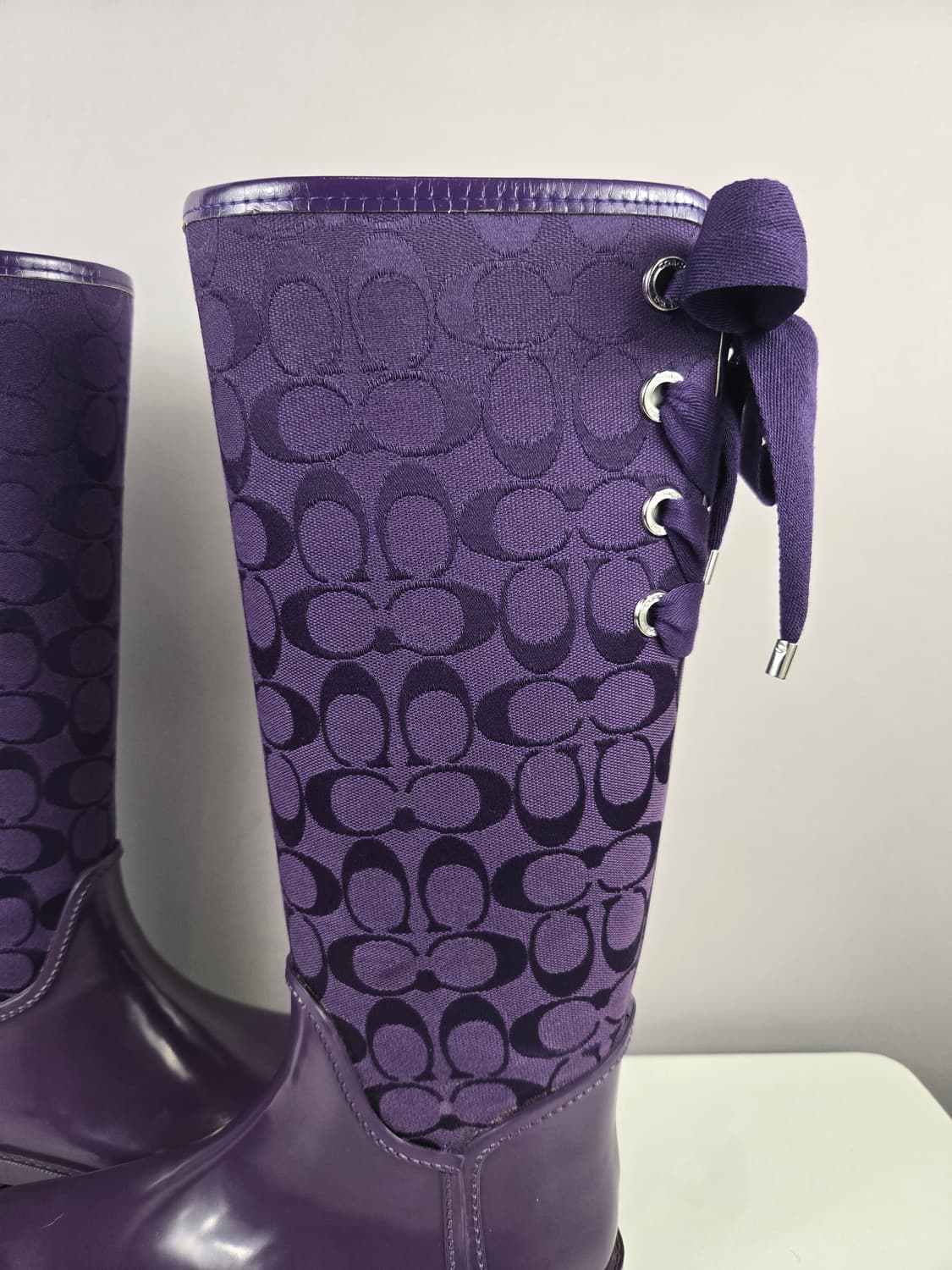 COACH 코치 레인 부츠 장화 8B 245-250 신발 정품 상품이미지6