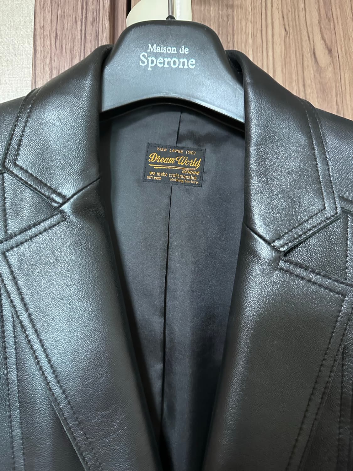 [L] 드림월드 램스킨 블레이저 상품이미지3