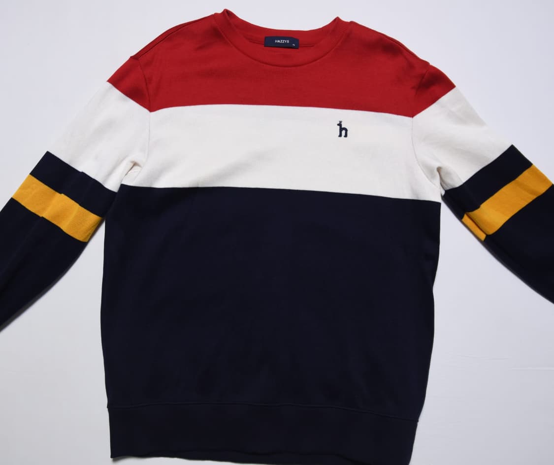 헤지스 남성 배색 맨투맨 95 상품이미지5