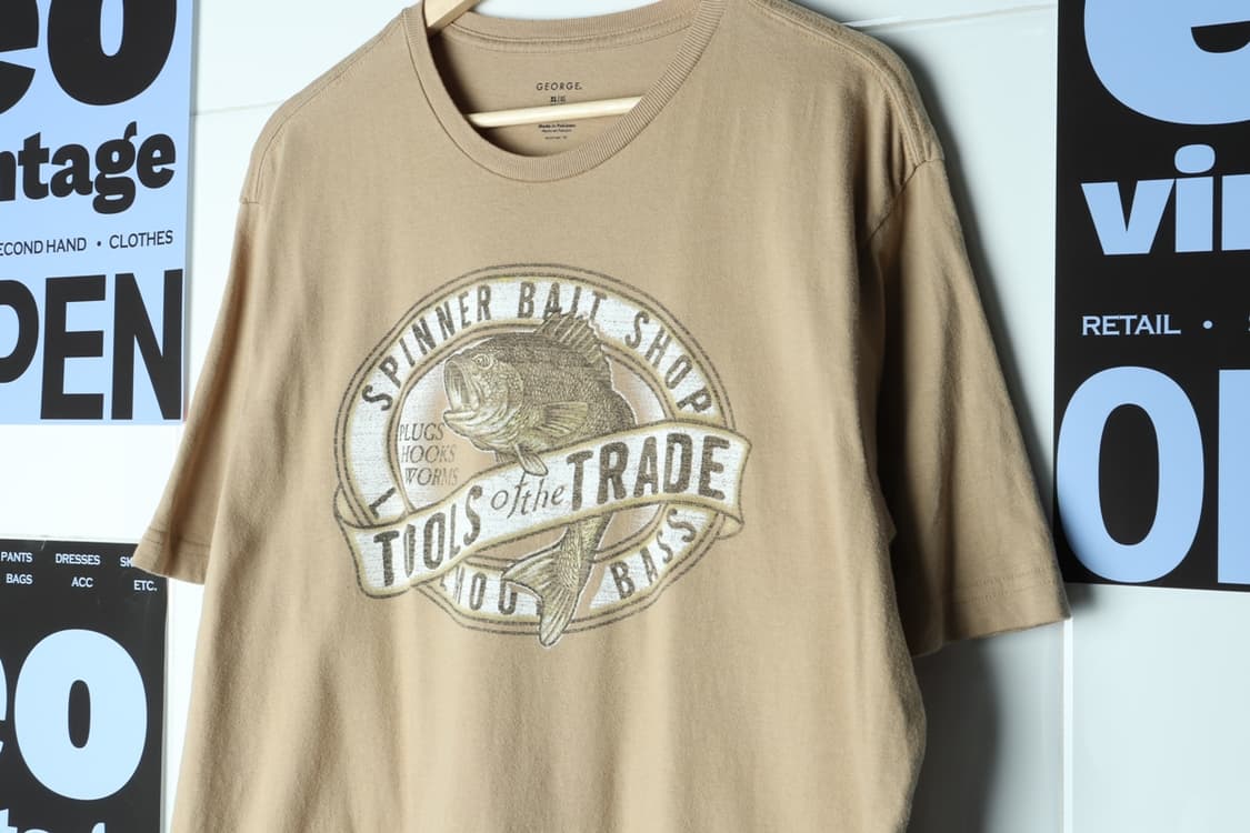 (XL-3XL) 브랜드빈티지 반팔 티셔츠 USA 카멜 피쉬-H30065 상품이미지5