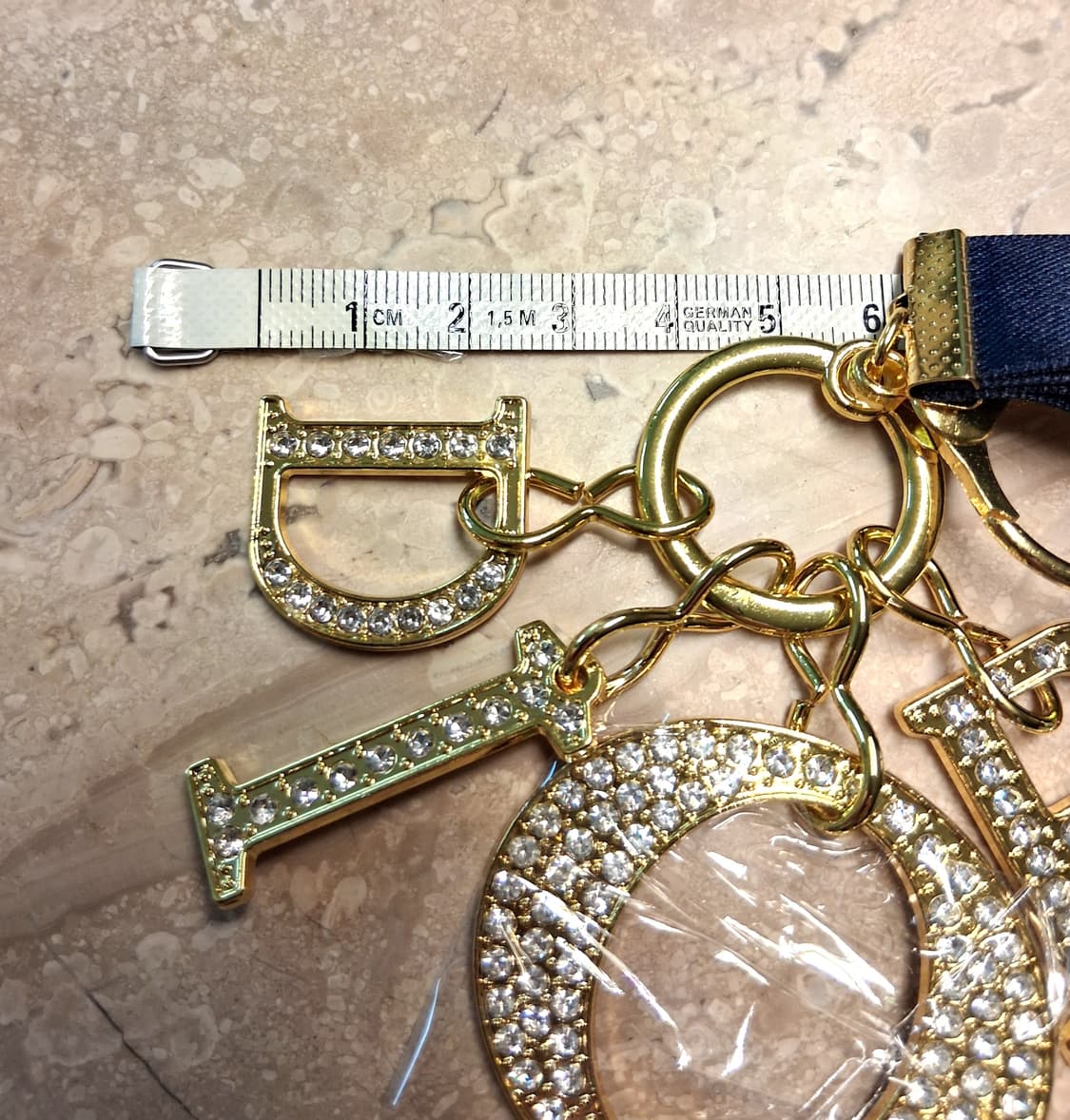 Dior 큐빅 Letter 키링 (새제품) 상품이미지5