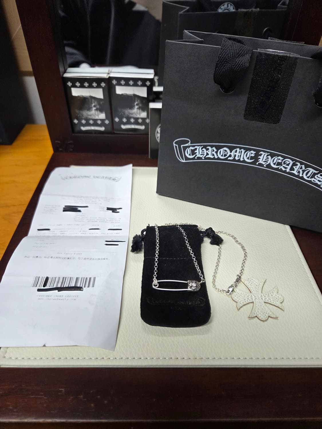 크롬하츠 세이프티핀 파베오리지널 일체형 상품이미지1