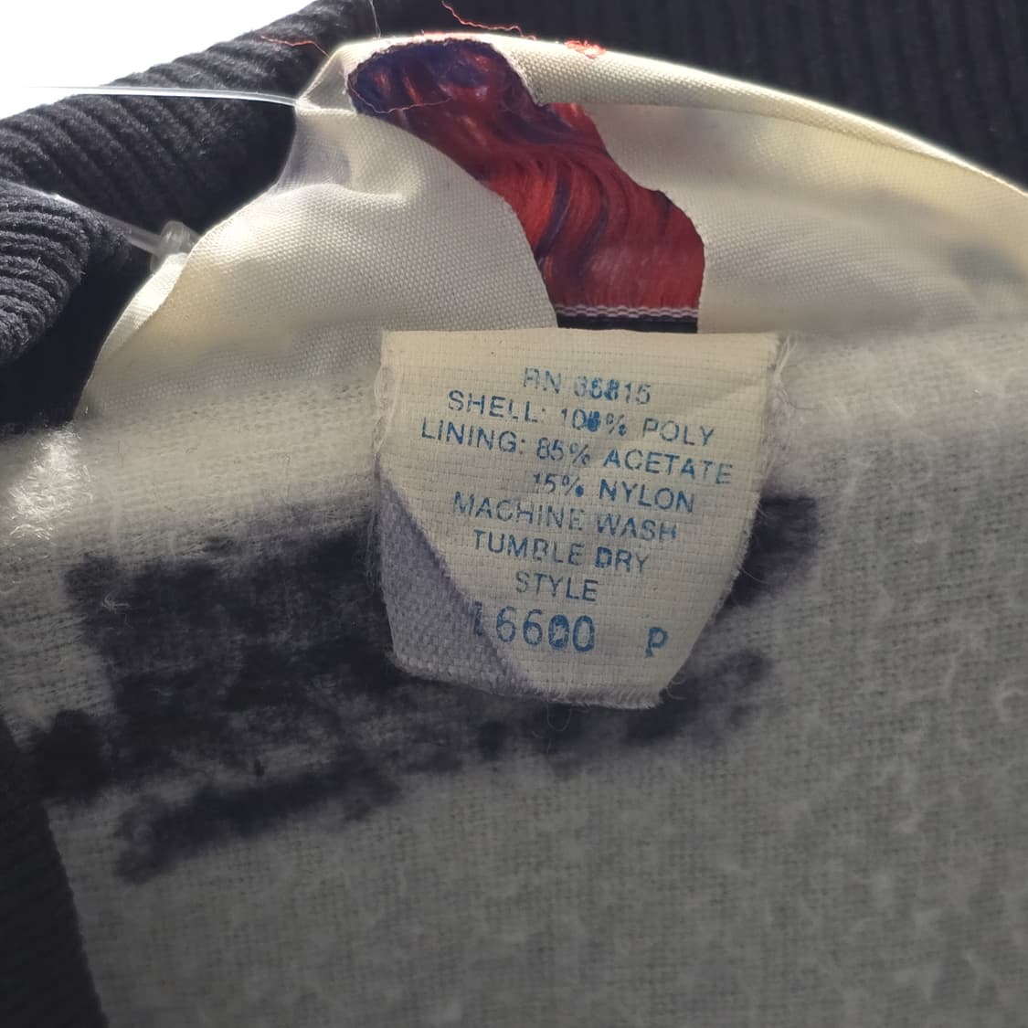 WestArk USA 뒷면 그래픽 디자인 블랙 새틴 코치 자켓 XL 상품이미지4