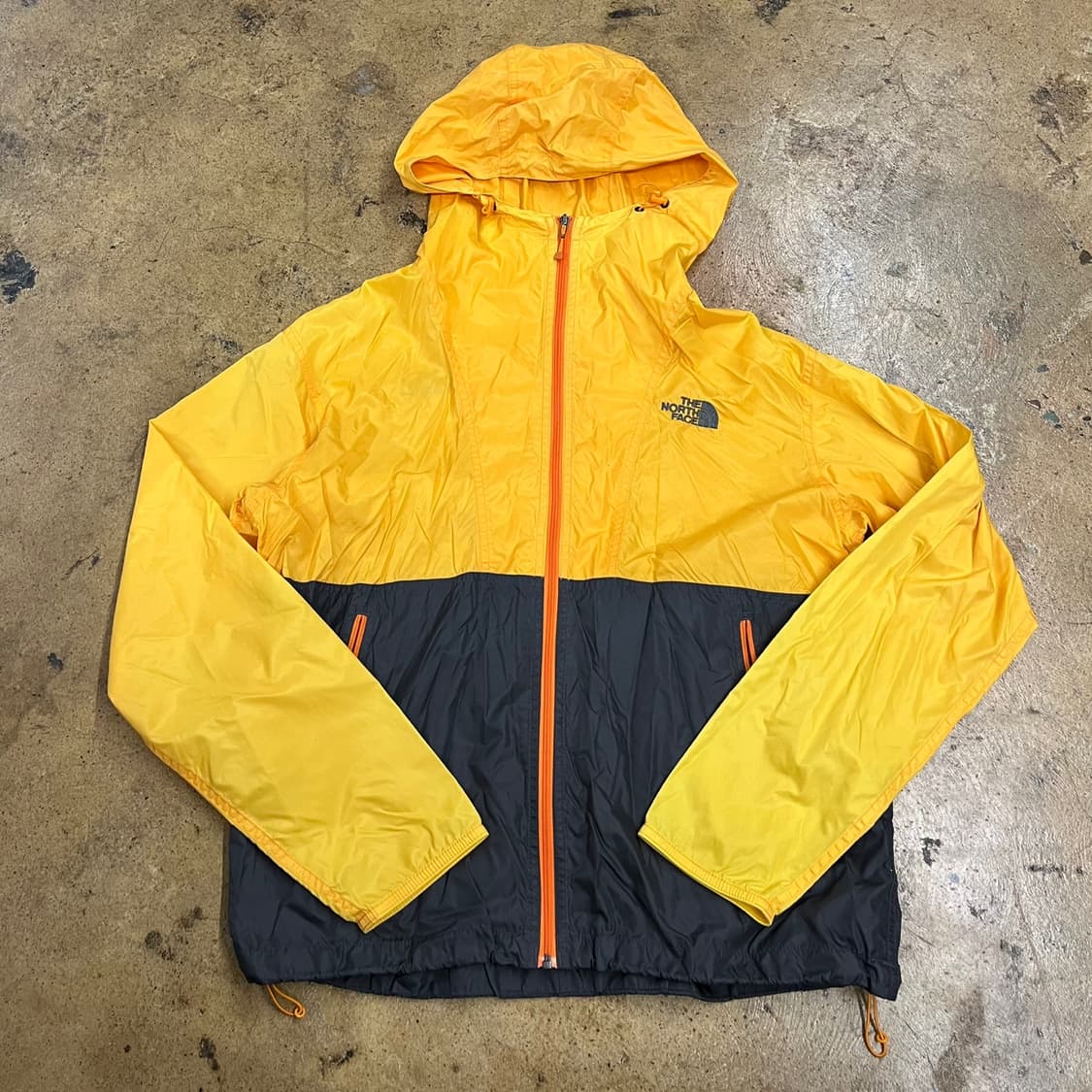 [정품/M] 노스페이스 바람막이 옐로우 블랙 b16 상품이미지2
