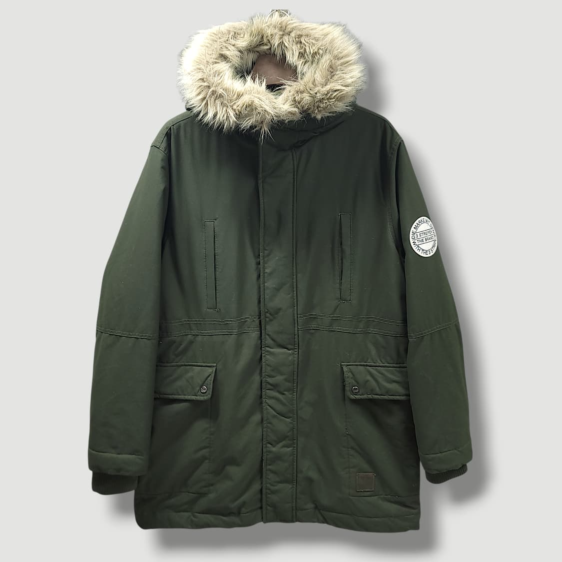 [110] 아디다스 카키 카모플라쥬 덕 다운 파카 상품이미지1