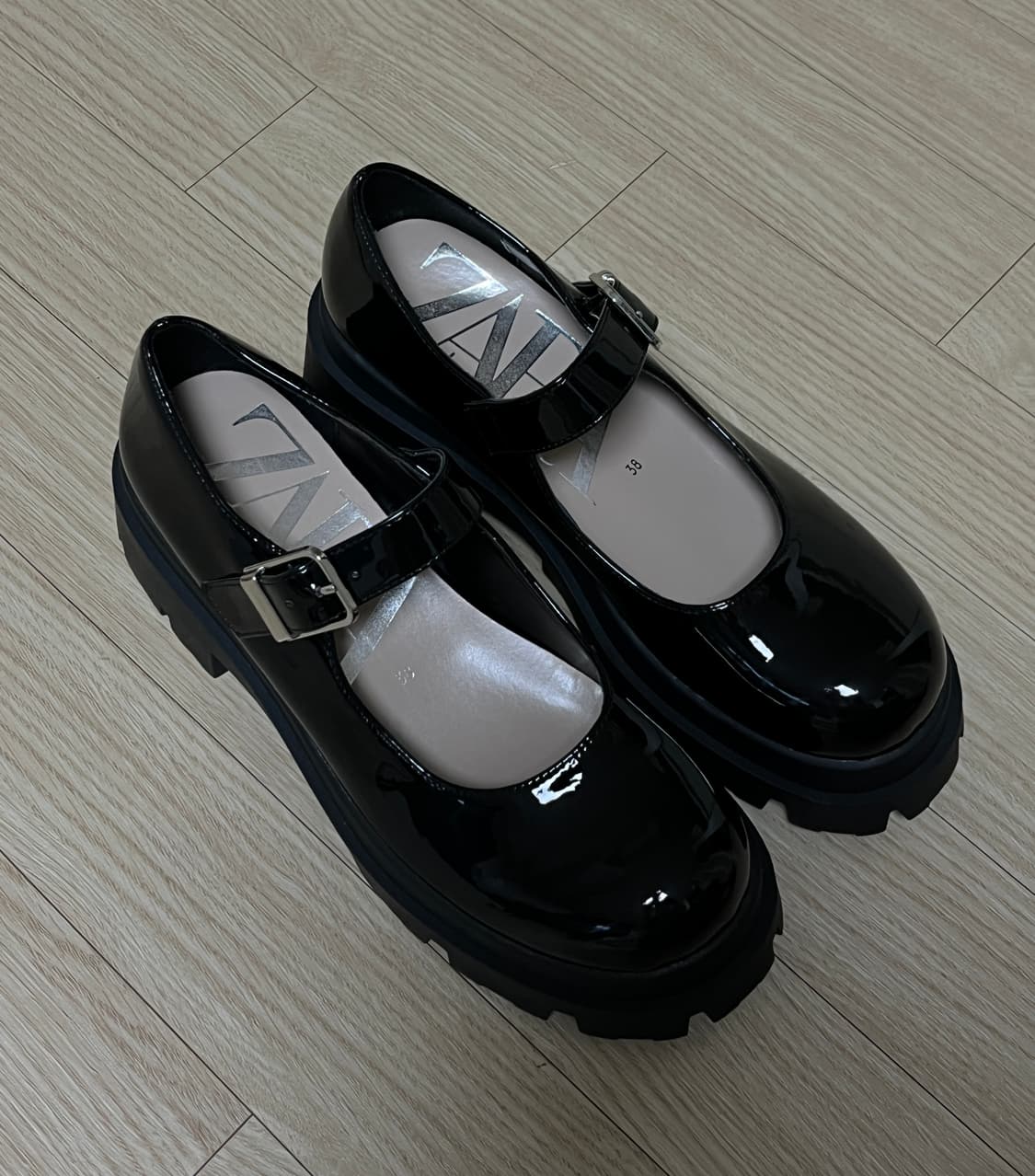 ZARA 자라 블랙 메리제인 플랫폼 슈즈 38 상품이미지2