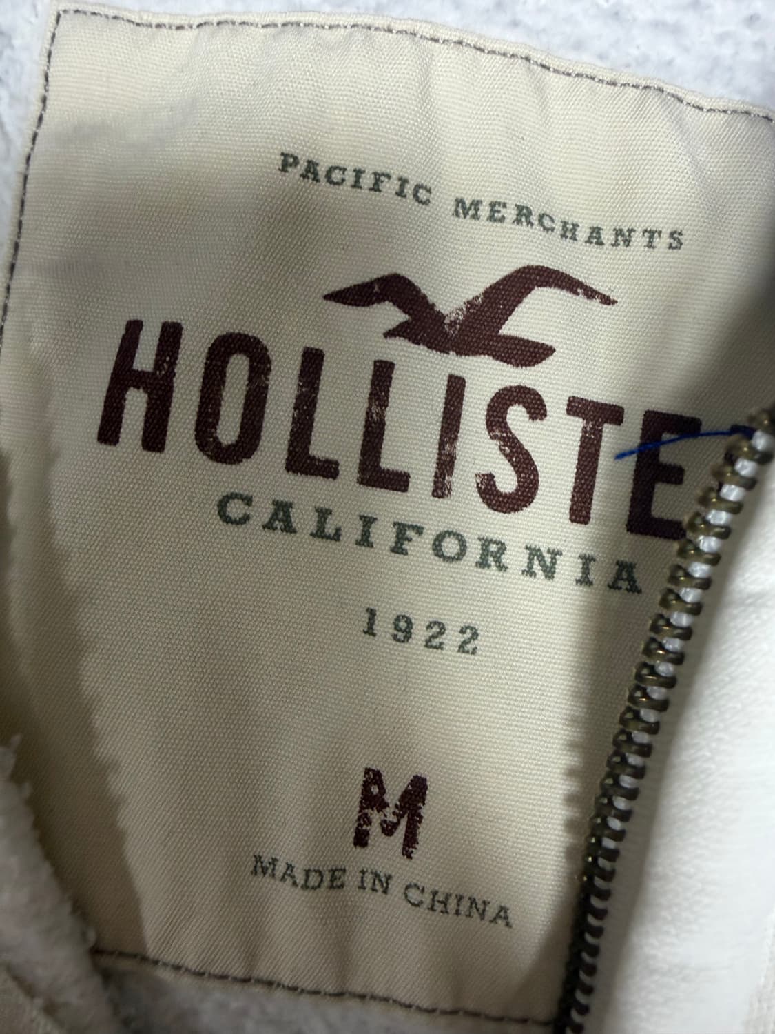 홀리스터 흰색 후드집업 m 상품이미지3