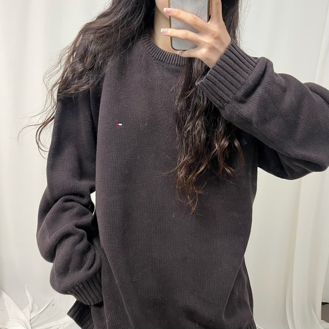 Tommy Hilfiger brown knit 상품이미지3