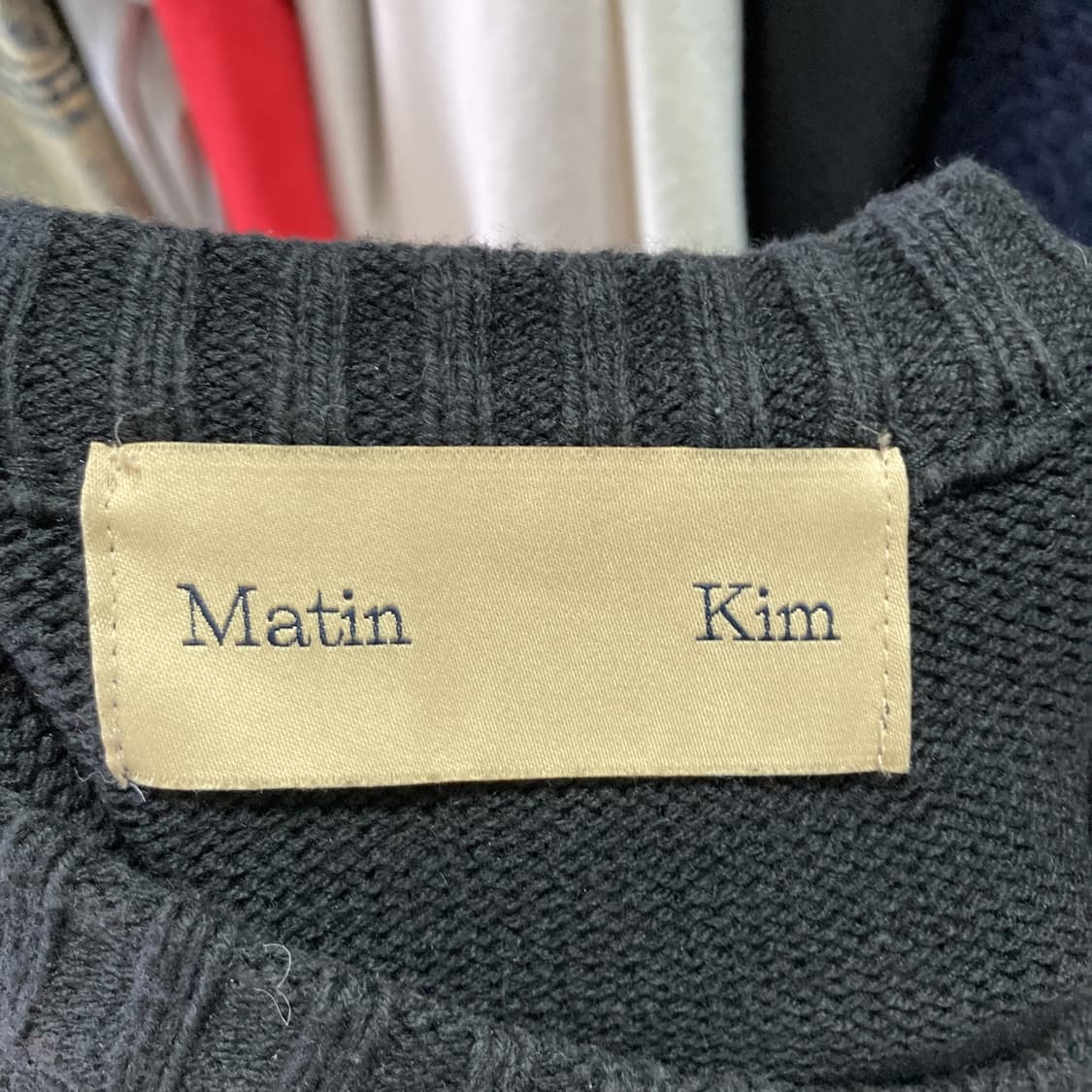 마뗑킴 여성 풀오버 스웨터블랙 F  상품이미지4