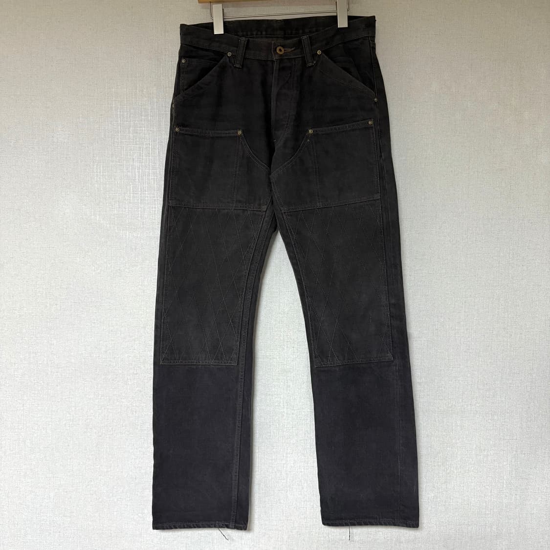 [34]트로피클로딩 1908 W KNEE NARROW 스티치 데님팬츠 상품이미지2