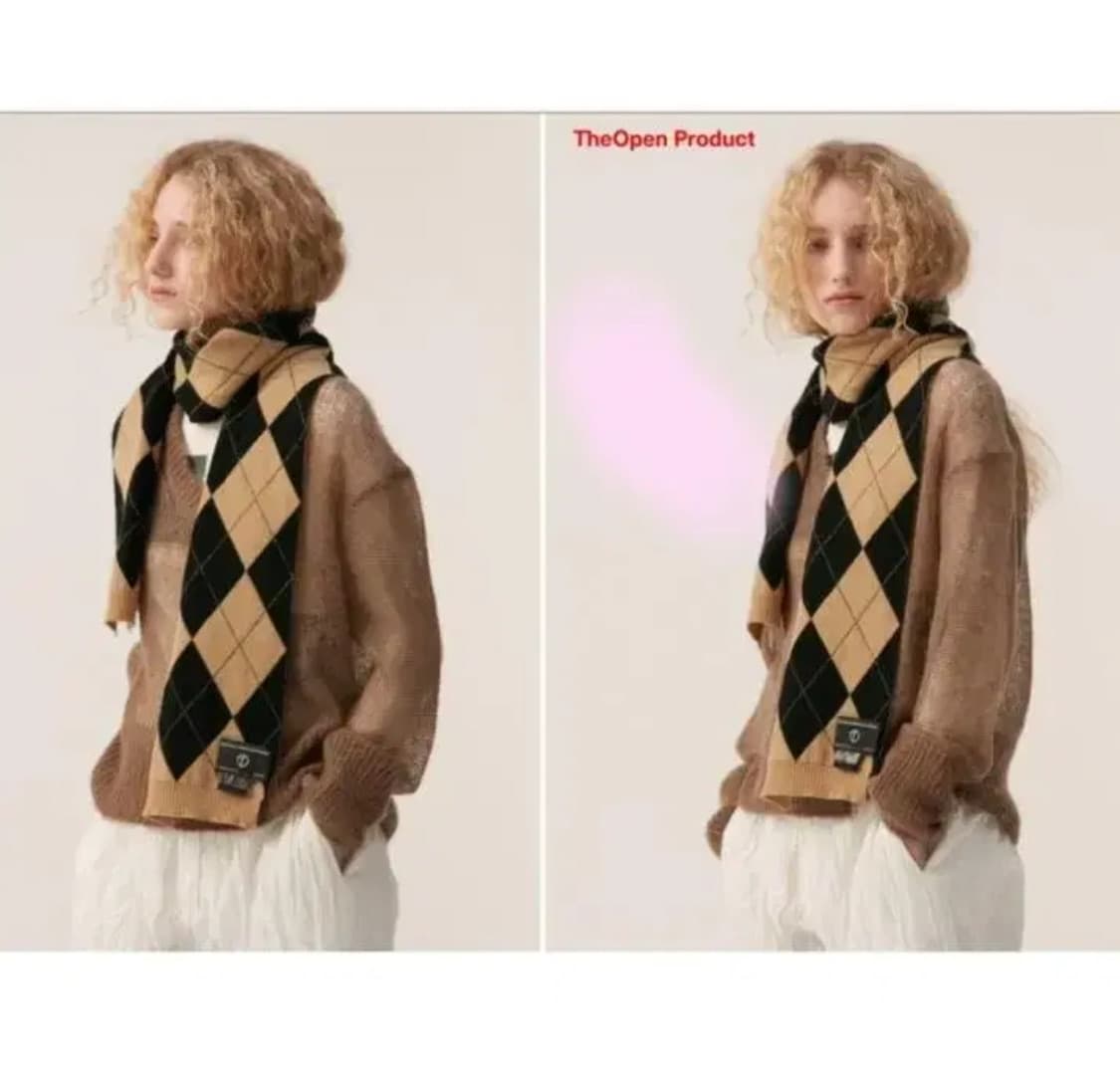 오픈와이와이 / 더오픈 아가일 머플러 상품이미지2