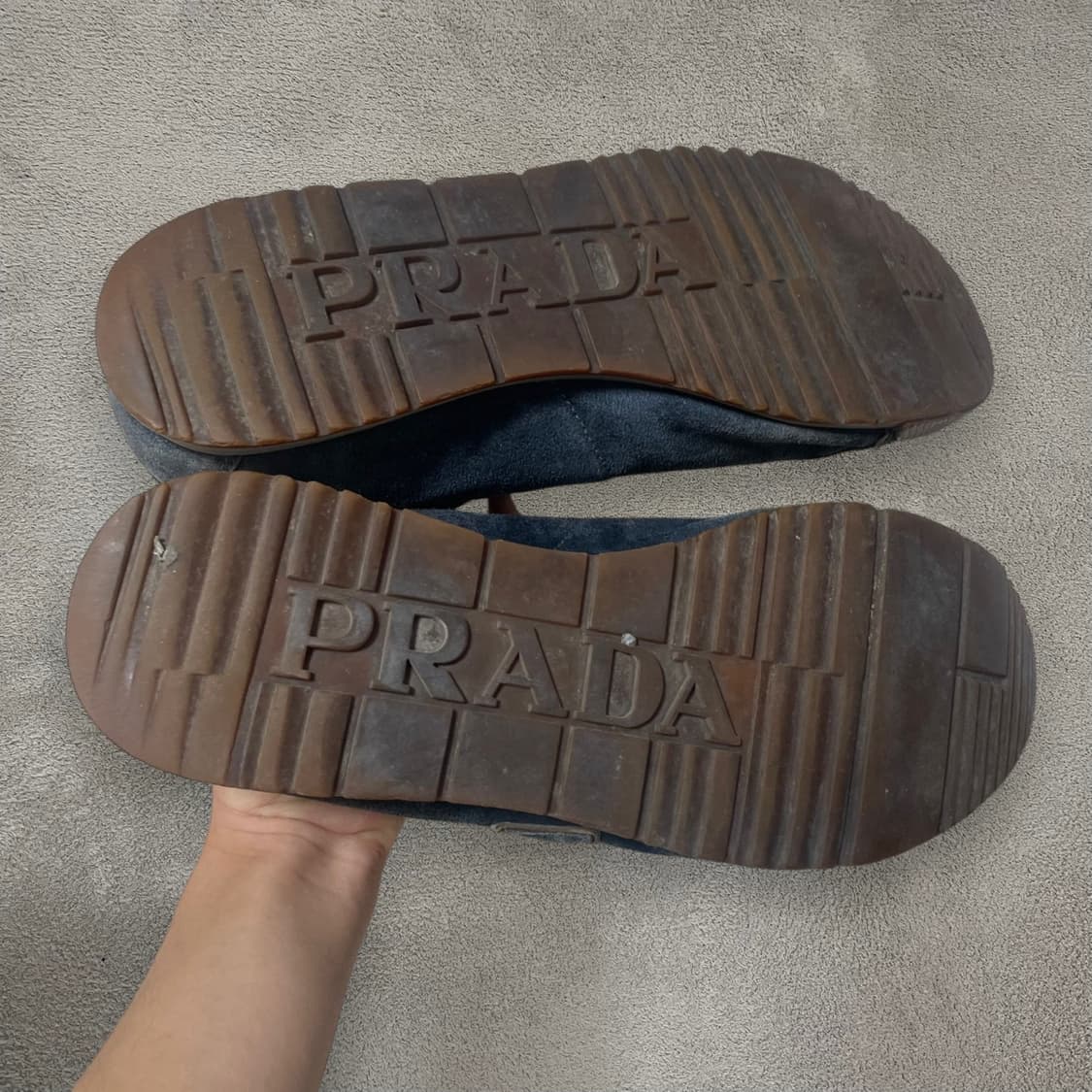 265) 프라다 아카이브 스웨이드 레더 스니커즈 신발  상품이미지6