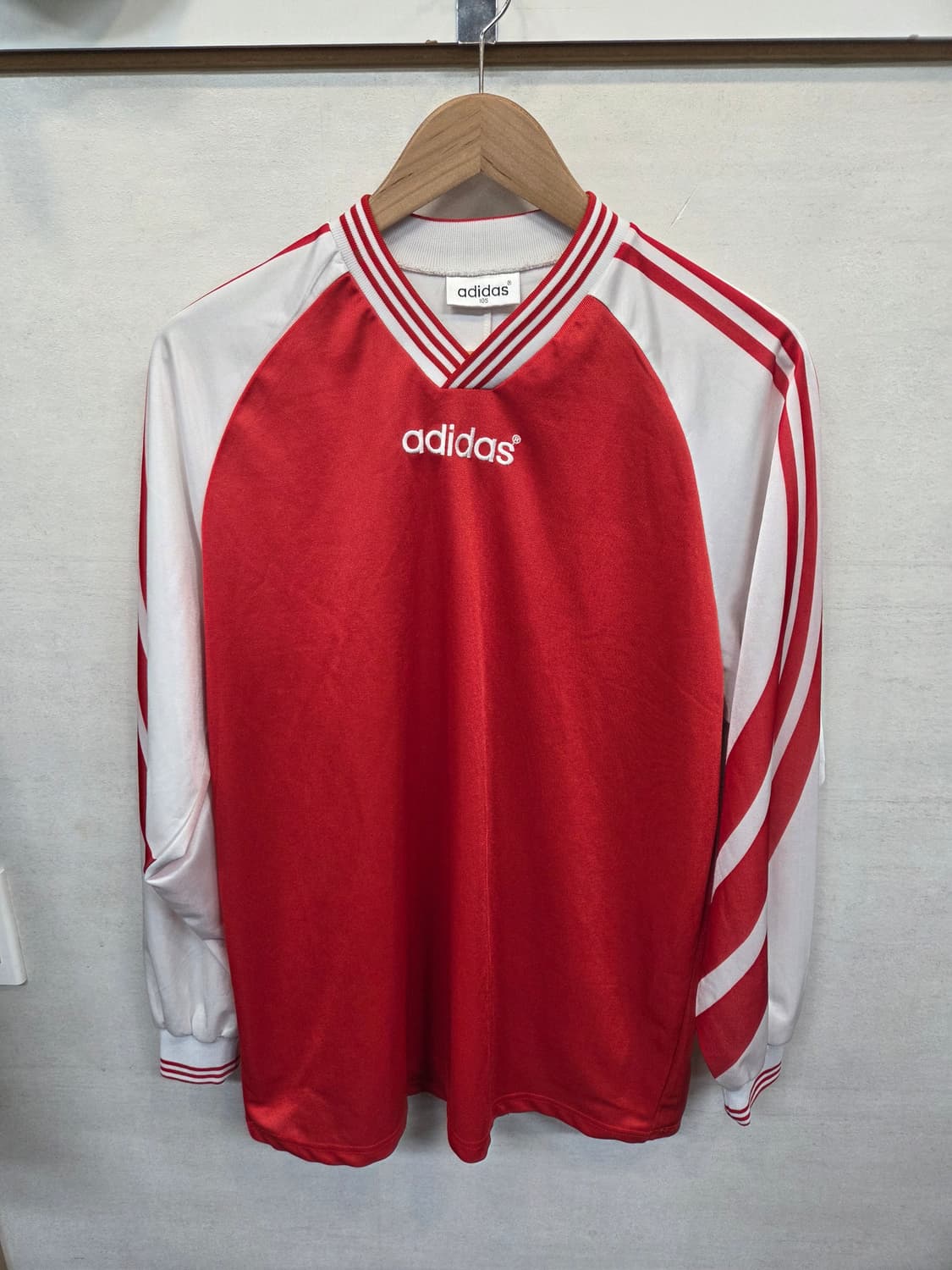 아디다스 올드스쿨 빈티지 삼선 래글런 져지 긴팔 xl 상품이미지1