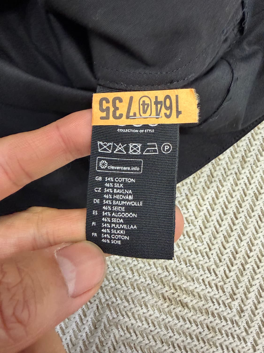 정품) COS 코스 여성 블랙 오버핏 셔링 자켓 32 상품이미지8