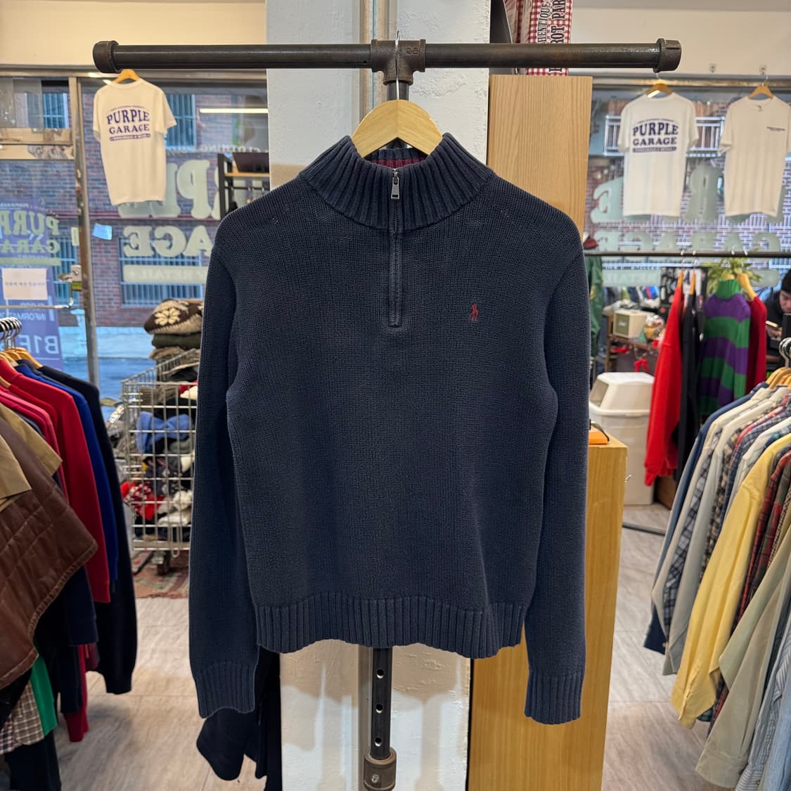 폴로 랄프로렌 하프집업 코튼 니트 B66 상품이미지1