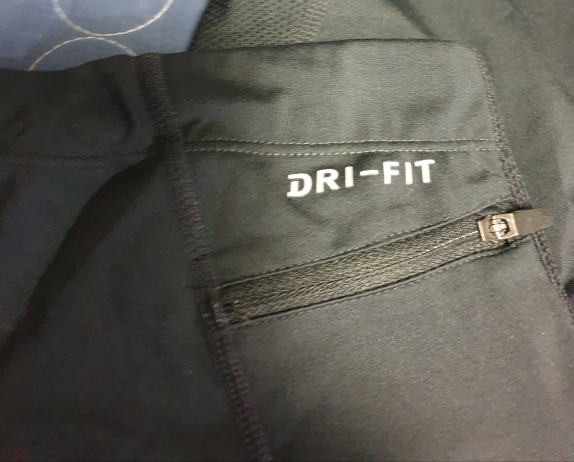 나이키 드라이핏 파워 테크 밑단집업 타이즈 블랙 (M) 상품이미지3