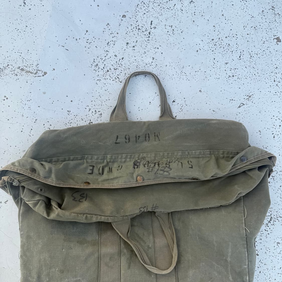 [military] 밀리터리 오리지널 조종사 캔버스 키트백 상품이미지2