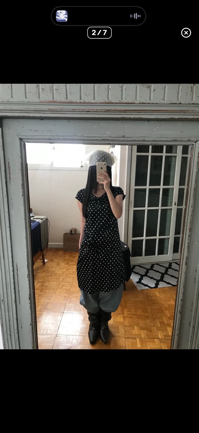 vintage dot pattern one-piece 상품이미지2