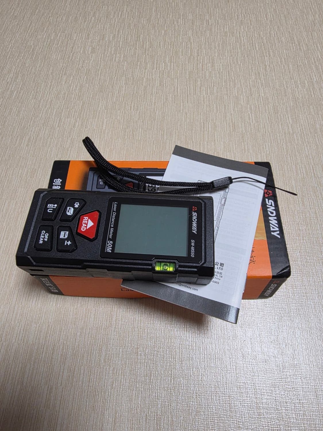 SNDWAY 레이저 거리측정기 새제품사용하려고 구매 했는데
필요가 없어서 상품이미지1