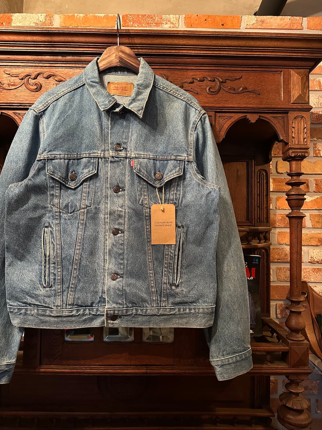 80s USA 빈티지 리바이스 71506 3세대 데님 트러커 자켓 상품이미지2