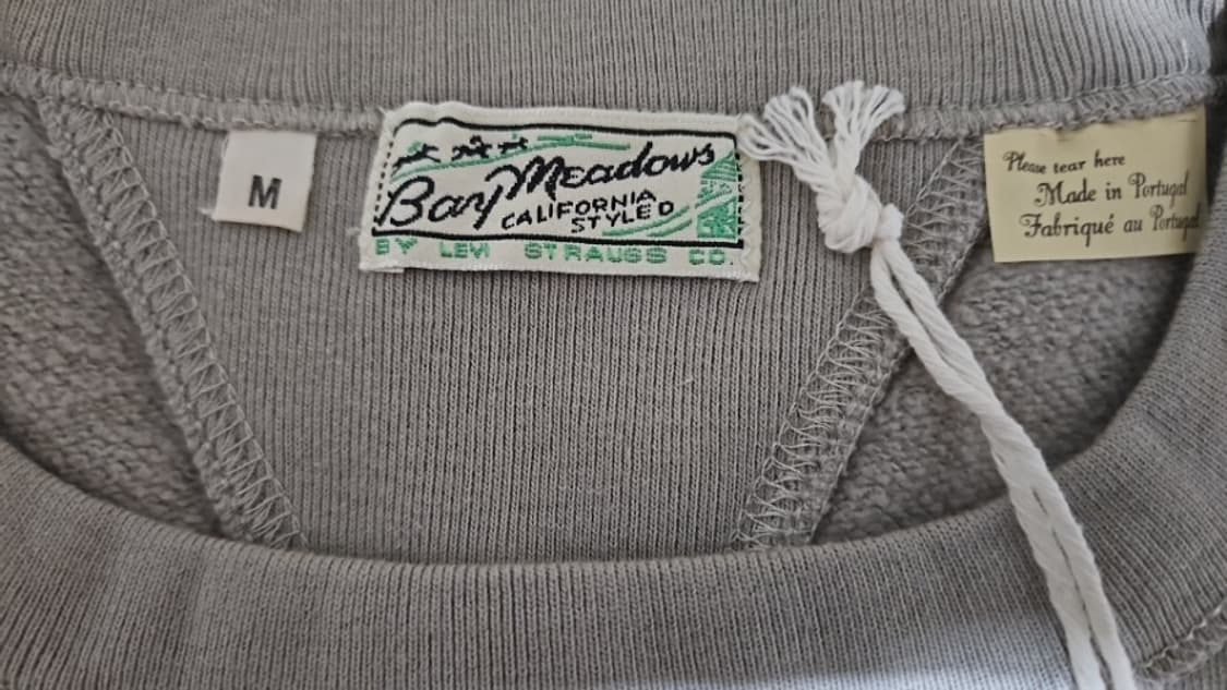 리바이스 LVC 1940's 베이 메도우 스웨트셔츠 플린트 그레이 M 상품이미지6