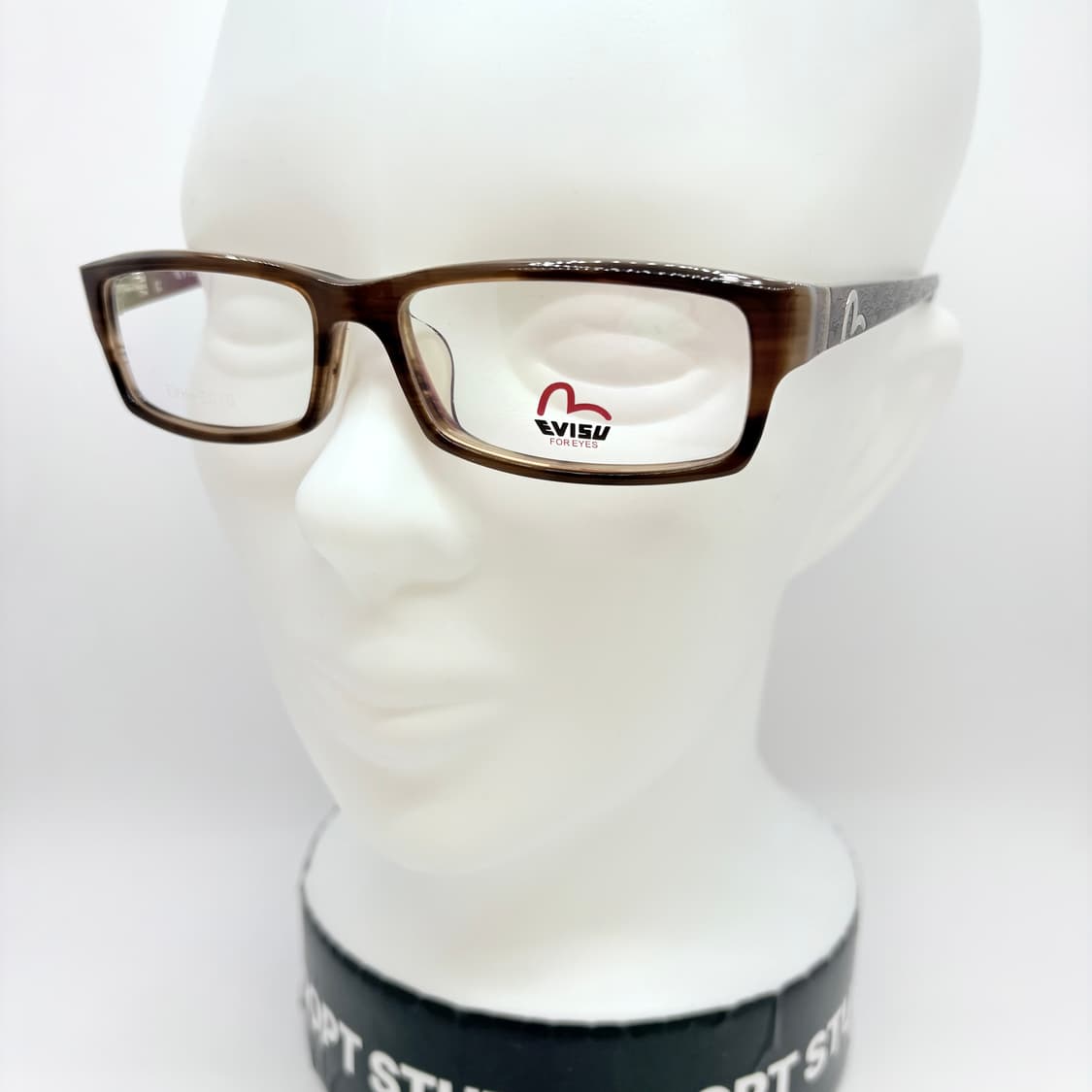 EVISU 에비수 라이트 브라운 스퀘어 뿔테 상품이미지6