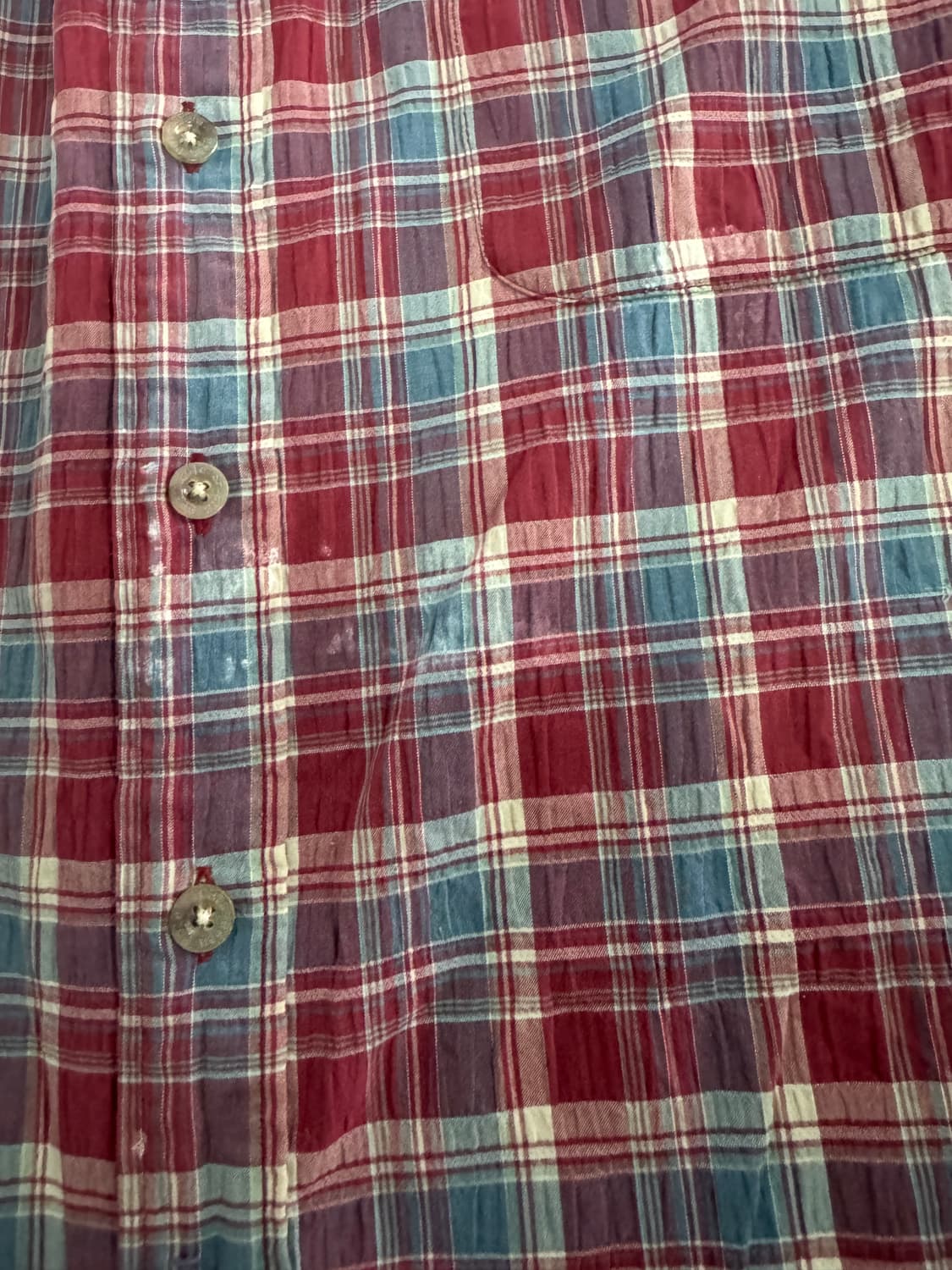 빈폴 스포츠 올드스쿨 레트로 빈티지 반팔 체크 셔츠 L ~ XL 상품이미지4