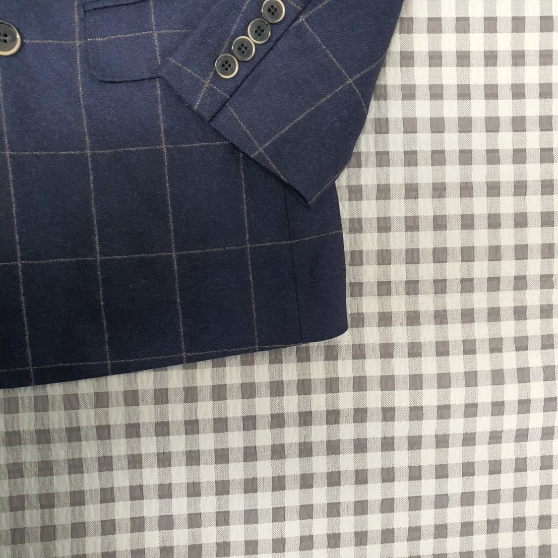 마에스트로 울100 더블버튼 블레이저 자켓 남자95 상품이미지4