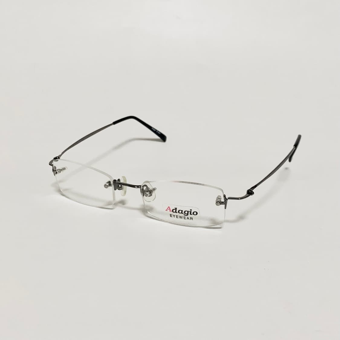 952 빈티지안경 데드스탁 직사각형 무테 안경 슬림 메탈 테 데일리 픽키 상품이미지2