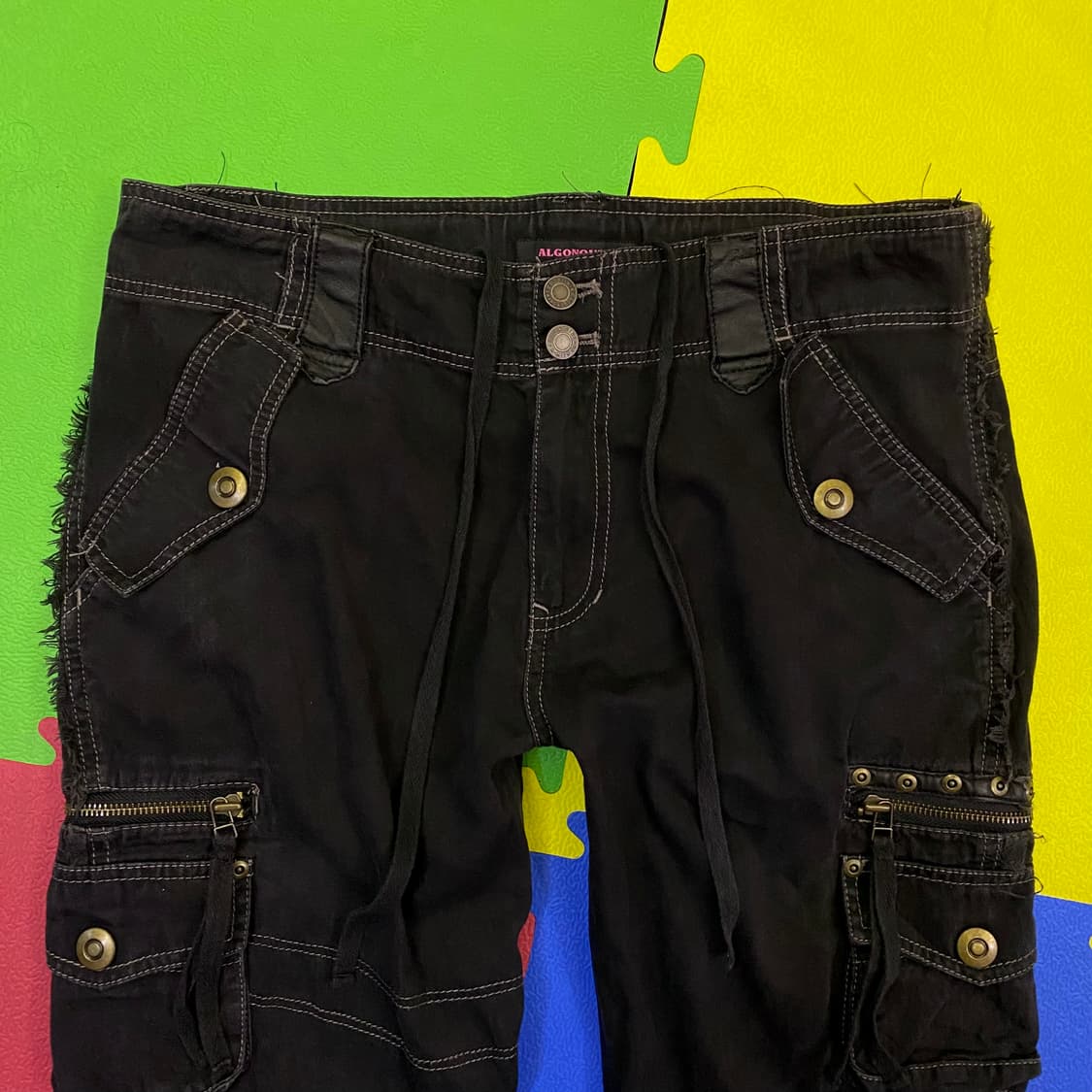 ALGONQUINS 레더 패치 카고 팬츠 상품이미지2