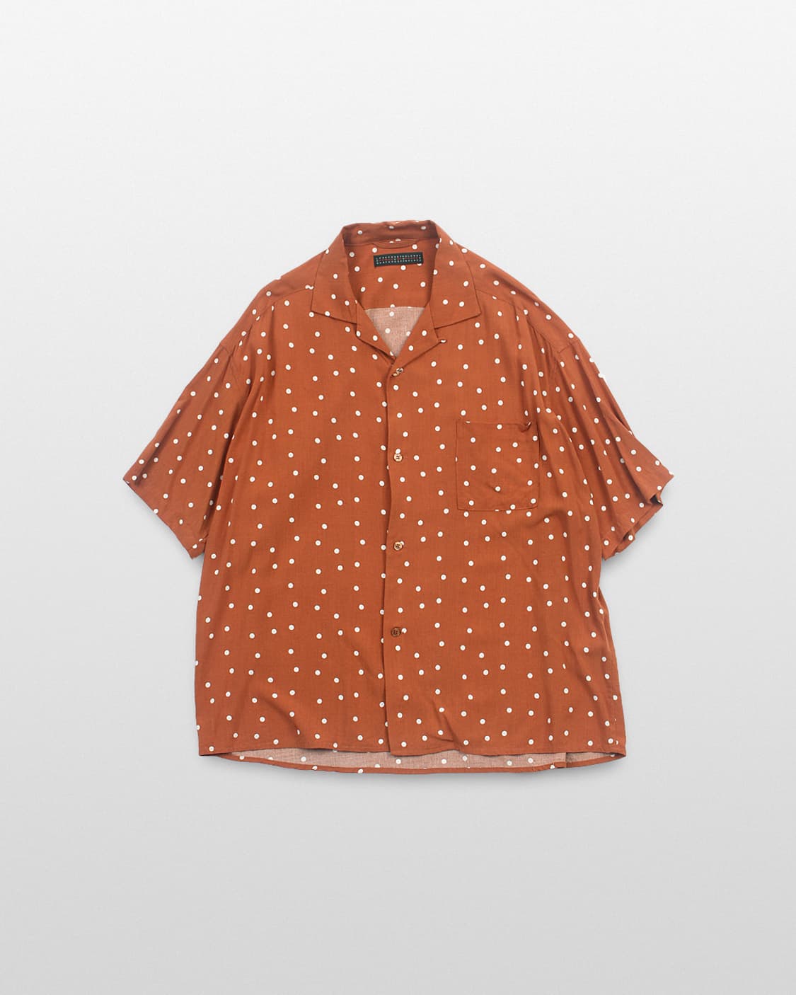 SENSE OF PLACE Dot Rayon Open Collar Shi 상품이미지1