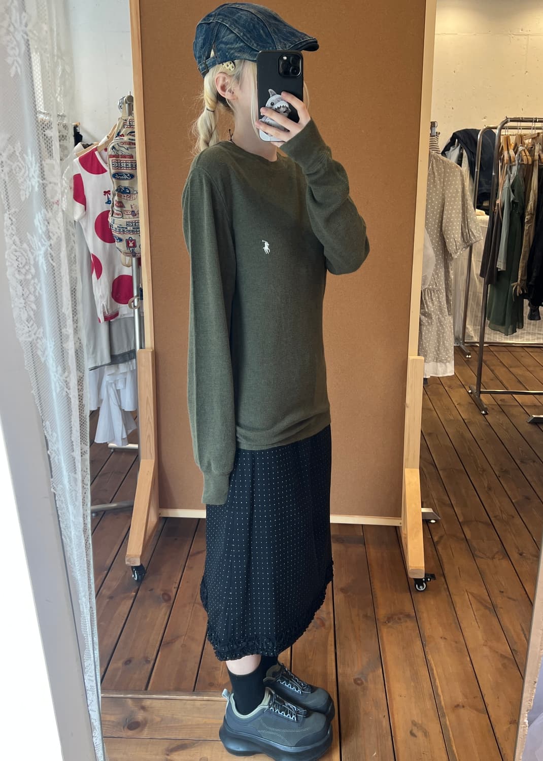 폴로 카키 와플 롱슬리브  상품이미지3