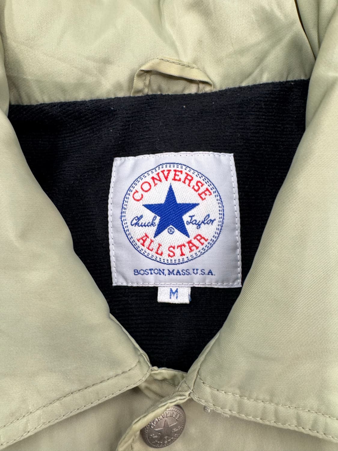M)컨버스 빈티지 베이지 나일론 코치 자켓 상품이미지4